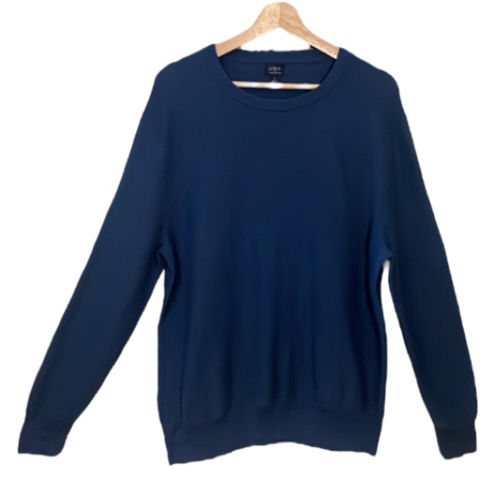 2/$30 J. Crew Blue Cotton Sweater Size Large